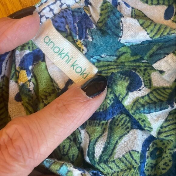 Anokhi Koki 100% Cotton, Indian Bird Blouse size 2-3 years - Picture 8 of 9